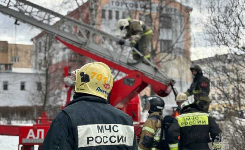 В Москве в одном из салонов красоты произошло возгорание