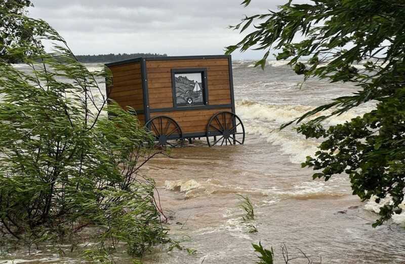 В городе Санкт-Петербург произошло затопление